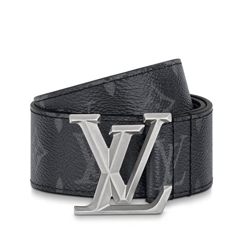 LV Pyramide 40MM Belt Monogram Eclipse Canvas 